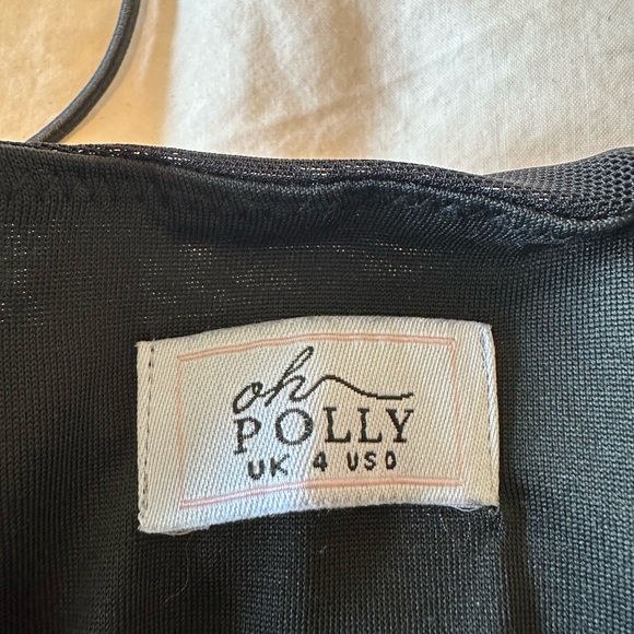 OhPolly Bodycon Ruched Black Dress - Picture 3 of 5